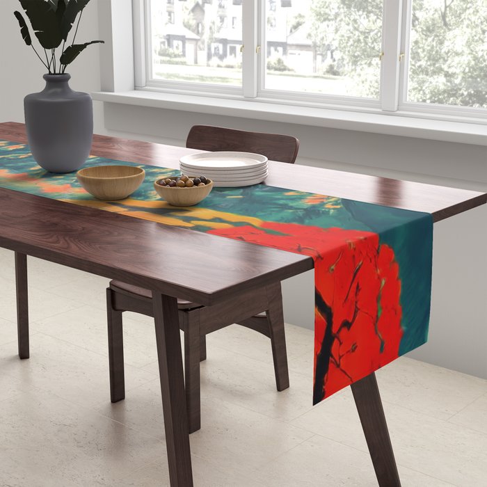 The Red Heart of Yunn - Nature Landscape Table Runner Gallery Image 2