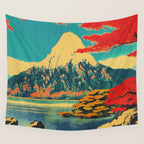 The Red Heart of Yunn - Nature Landscape Wall Tapestry Gallery Image 4