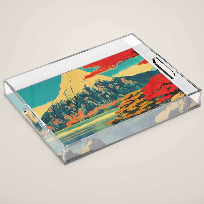 The Red Heart of Yunn - Nature Landscape Acrylic Tray Gallery Image 1