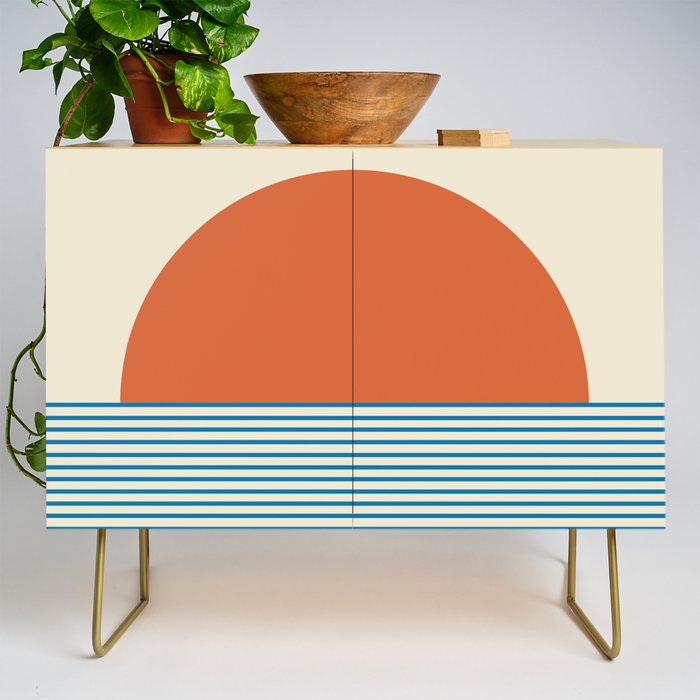 Sunrise Sunset IV - Orange Blue Credenza Gallery Image 1