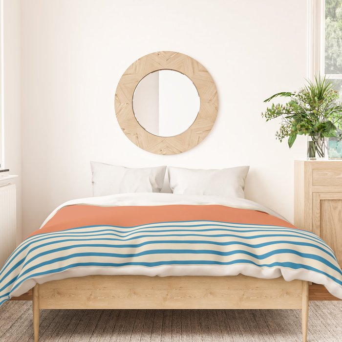 Sunrise Sunset IV - Orange Blue Duvet Cover Gallery Image 3