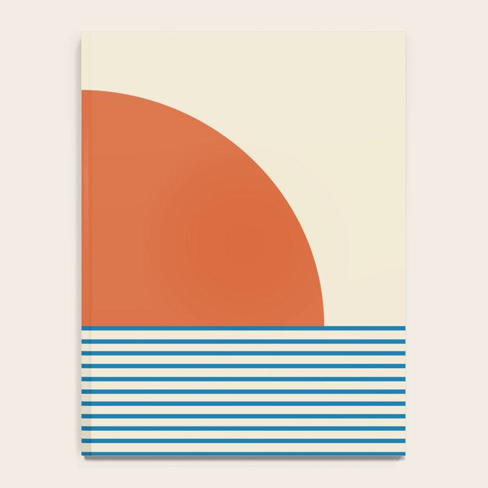 Sunrise Sunset IV - Orange Blue Notebook Gallery Image 4