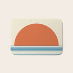 Sunrise Sunset IV - Orange Blue Bath Mat Gallery Image 1