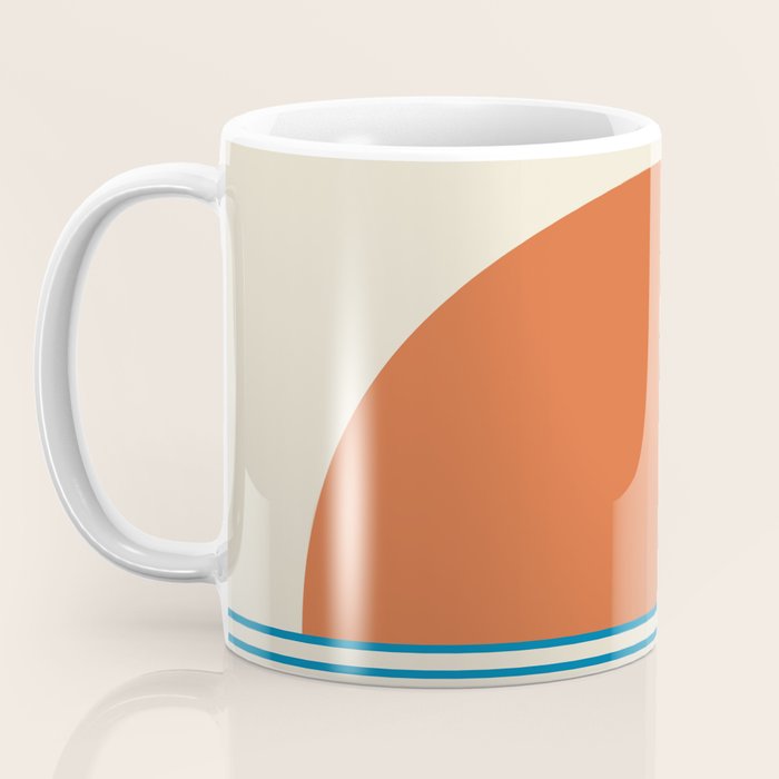 Sunrise Sunset IV - Orange Blue Coffee Mug Gallery Image 3