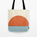 Sunrise Sunset IV - Orange Blue Tote Bag Gallery Image 1