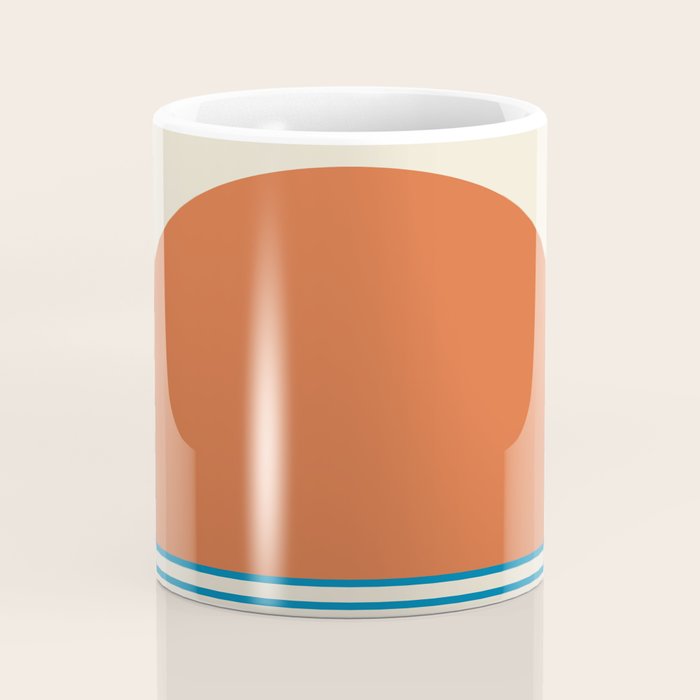 Sunrise Sunset IV - Orange Blue Coffee Mug Gallery Image 4