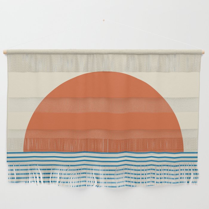 Sunrise Sunset IV - Orange Blue Wall Hanging Gallery Image 1