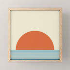 Sunrise Sunset IV - Orange Blue Mini Art Print Gallery Image 1