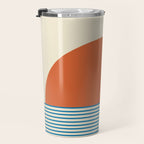 Sunrise Sunset IV - Orange Blue Travel Mug Gallery Image 3