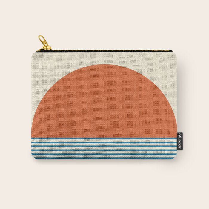 Sunrise Sunset IV - Orange Blue Carry All Pouch Gallery Image 1