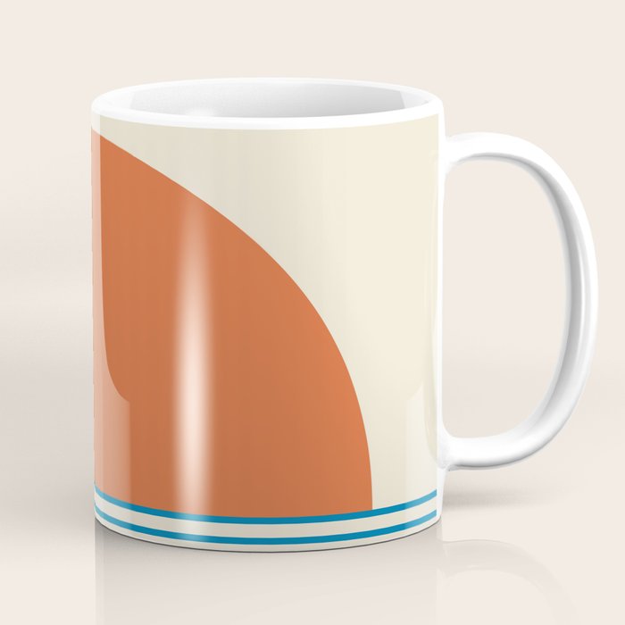 Sunrise Sunset IV - Orange Blue Coffee Mug Gallery Image 1