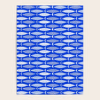 Fish Stripes in Royal Blue and Light Blue Poster Gallery Image 4