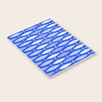 Fish Stripes in Royal Blue and Light Blue Notebook Gallery Image 3