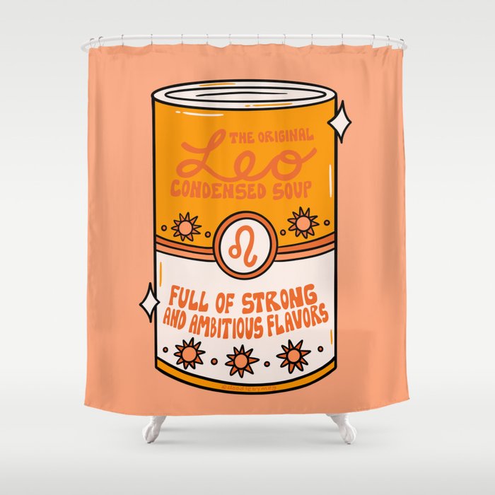 Leo Soup Shower Curtain Gallery Image 1