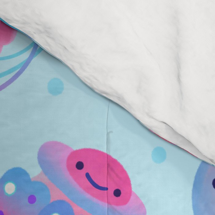 Polka dot jellyfish Comforter Gallery Image 4