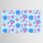Polka dot jellyfish Tablecloth Gallery Image 2