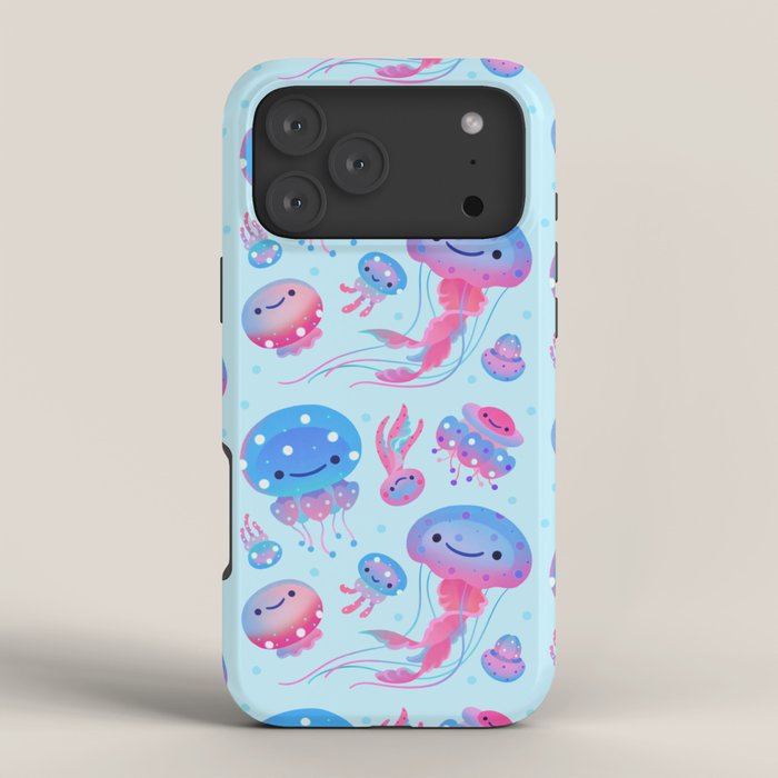 Polka dot jellyfish iPhone Case Gallery Image 4