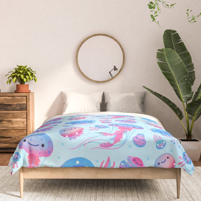 Polka dot jellyfish Comforter Gallery Image 3