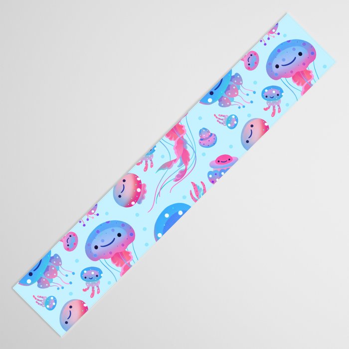 Polka dot jellyfish Table Runner Gallery Image 3