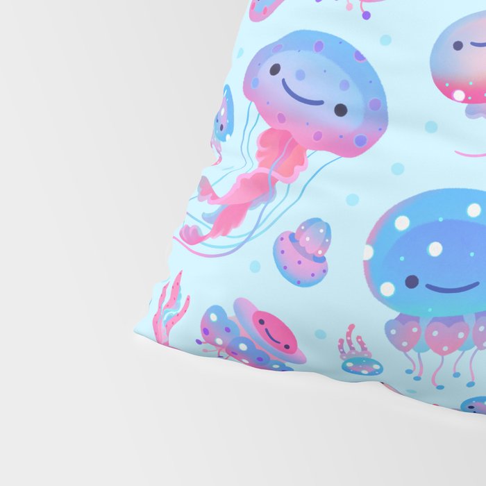 Polka dot jellyfish Pillow Sham Gallery Image 4