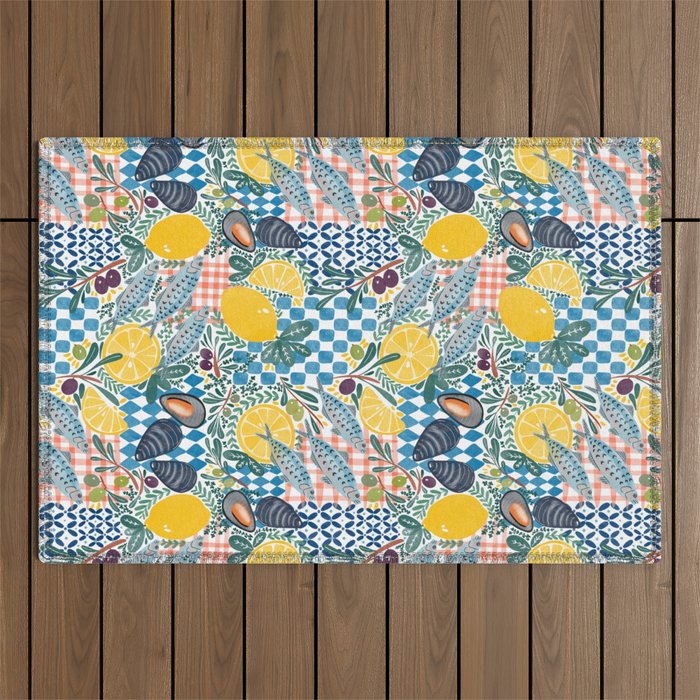 Citrus Coastal Adventure Outdoor Rug Gallery Image 1