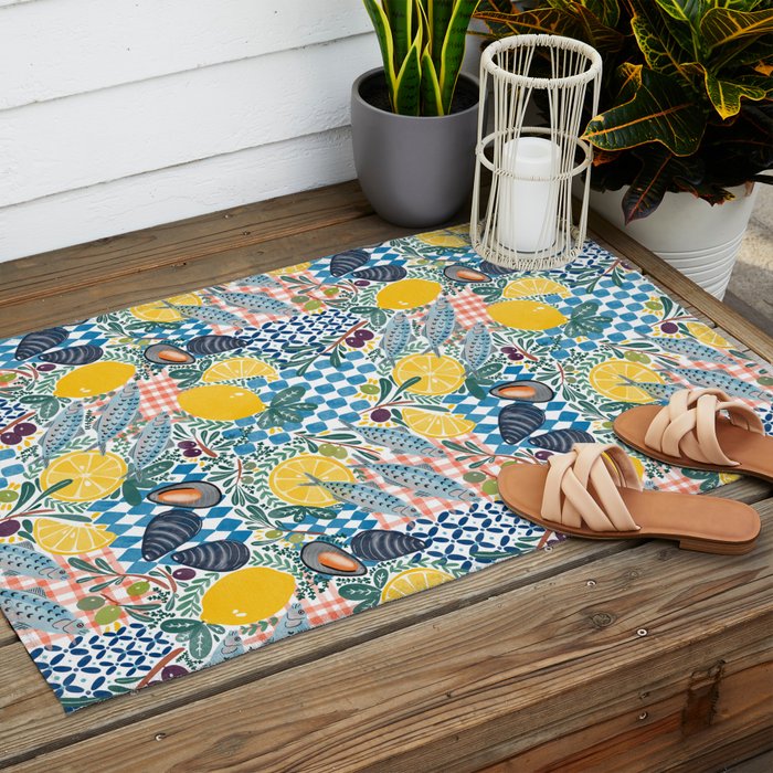 Citrus Coastal Adventure Outdoor Rug Gallery Image 2