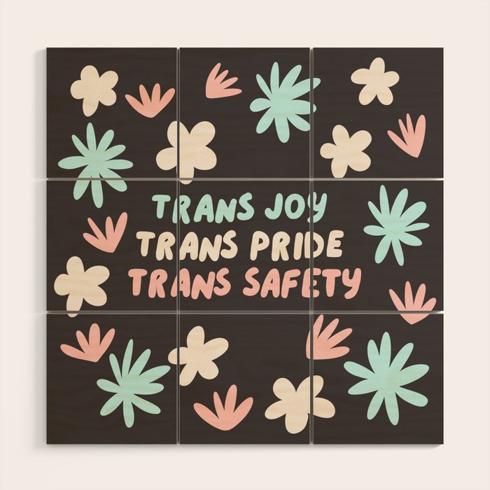 Trans Joy Wood Wall Art Gallery Image 1