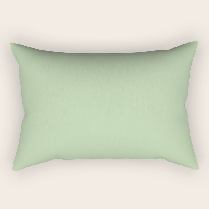 Solid Cool Pistachio Rectangular Pillow Gallery Image 2