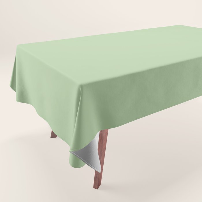 Solid Cool Pistachio Tablecloth Gallery Image 1
