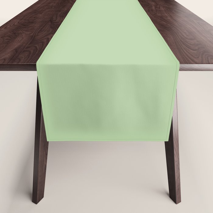 Solid Cool Pistachio Table Runner Gallery Image 1