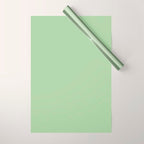 Solid Cool Pistachio Wrapping Paper Gallery Image 1