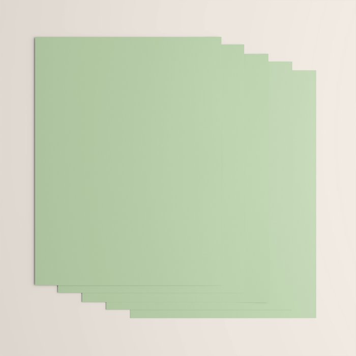 Solid Cool Pistachio Wrapping Paper Gallery Image 3