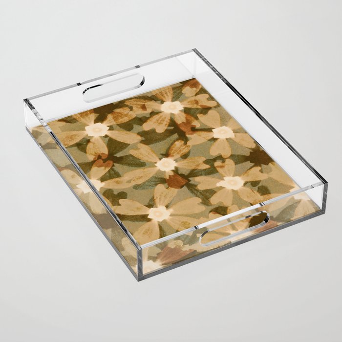 Floral Shadows Acrylic Tray Gallery Image 1