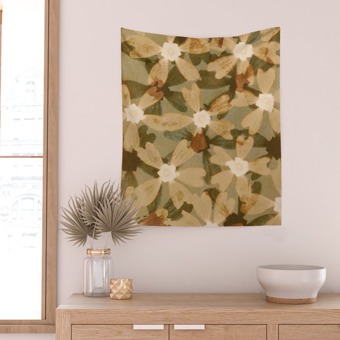 Floral Shadows Wall Tapestry Gallery Image 2