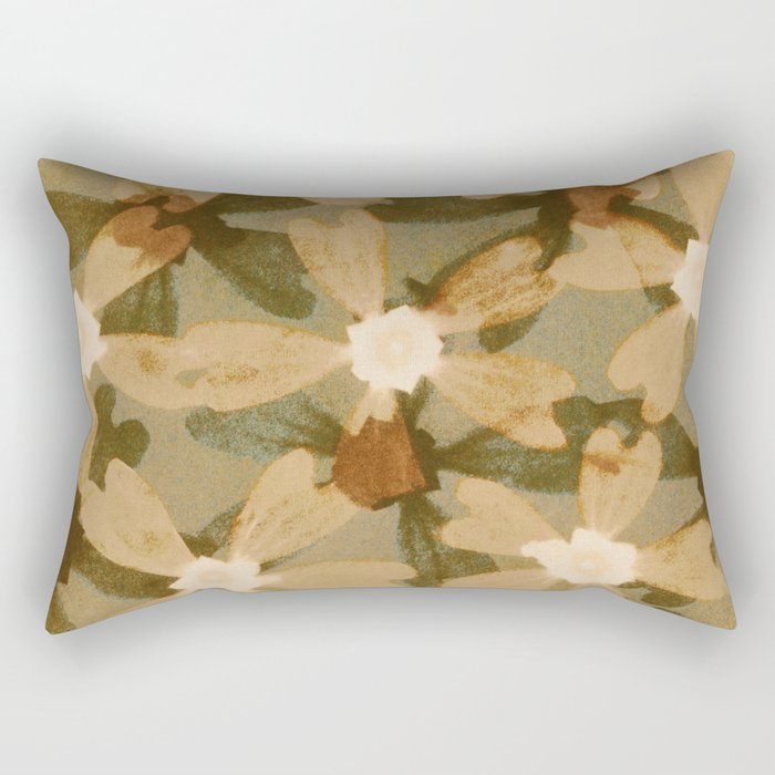 Floral Shadows Rectangular Pillow Gallery Image 2