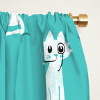 Mark - fancy cat Window Curtain Gallery Image 2