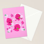 Strawberry squid Stationery Card Gallery Image 2