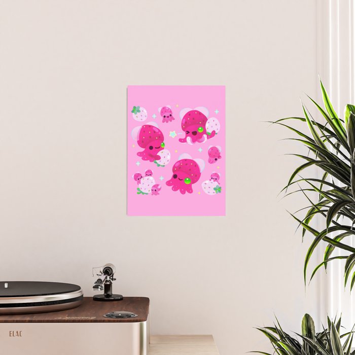 Strawberry squid Poster Gallery Image 2
