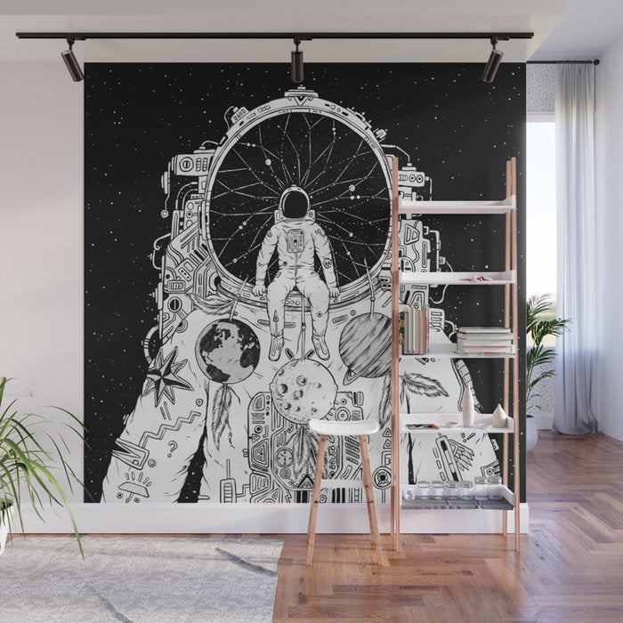 The Dreamer (B/W) Wall Mural Gallery Image 1