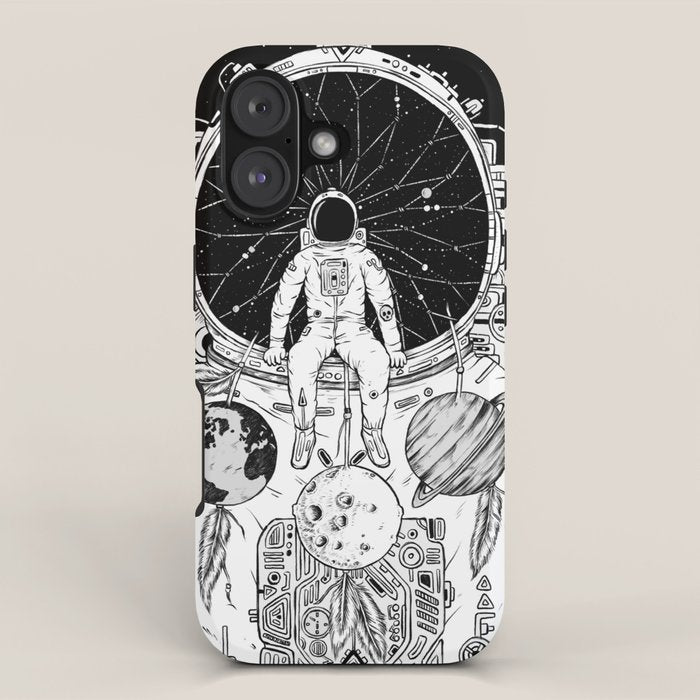 The Dreamer (B/W) iPhone Case Gallery Image 1