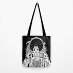The Dreamer (B/W) Tote Bag Gallery Image 2