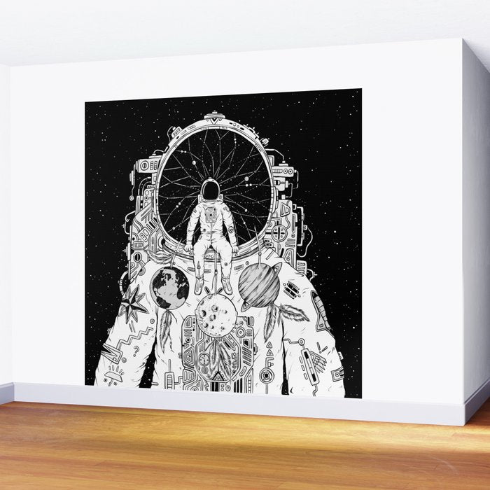 The Dreamer (B/W) Wall Mural Gallery Image 2