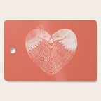 Love birds sitting on a tree Cutting Board Gallery Image 1