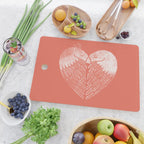 Love birds sitting on a tree Cutting Board Gallery Image 2
