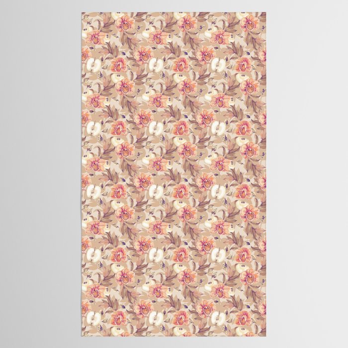Tropical flowers autumn field Tablecloth Gallery Image 2