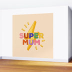Retro Super Mum  Wall Mural Gallery Image 2