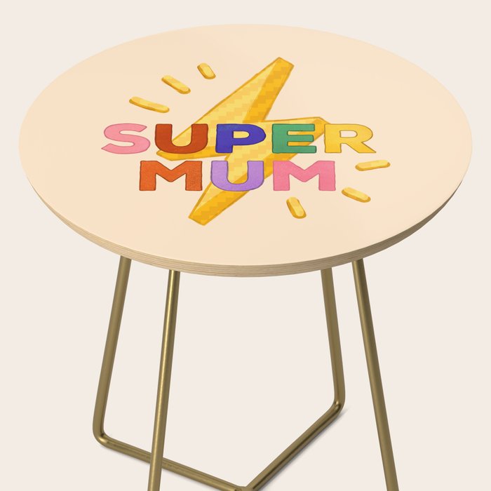 Retro Super Mum  Side Table Gallery Image 2