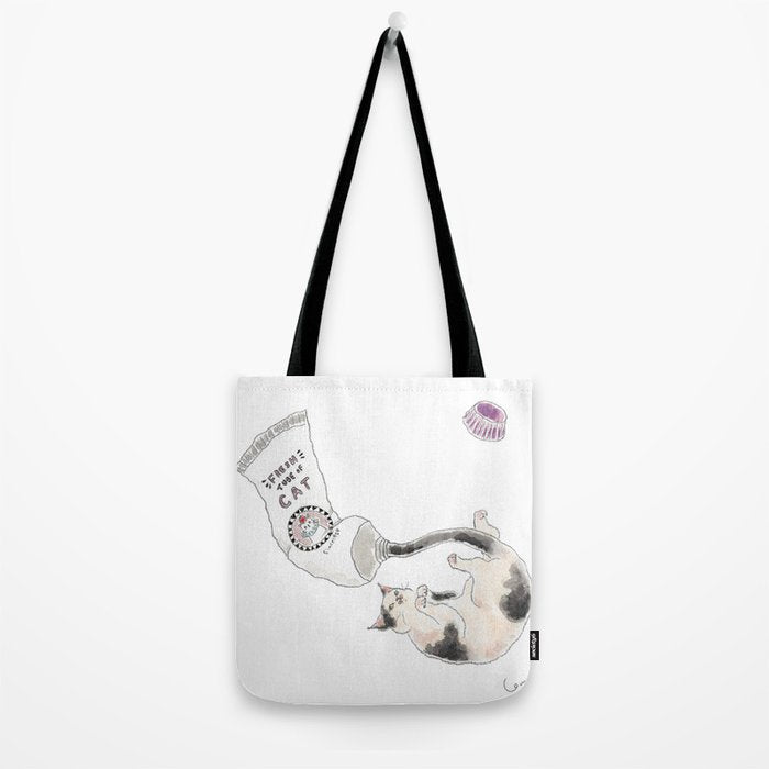 Nyoronyoro Neco Tube - Cat Tube - Tote Bag Gallery Image 2