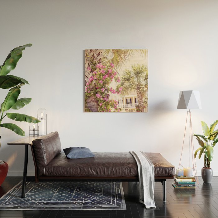 Palmettos and Roses x Charleston South Carolina Photography Wood Wall Art Gallery Image 2