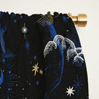 Night sky of stars abstract D Window Curtain Gallery Image 2